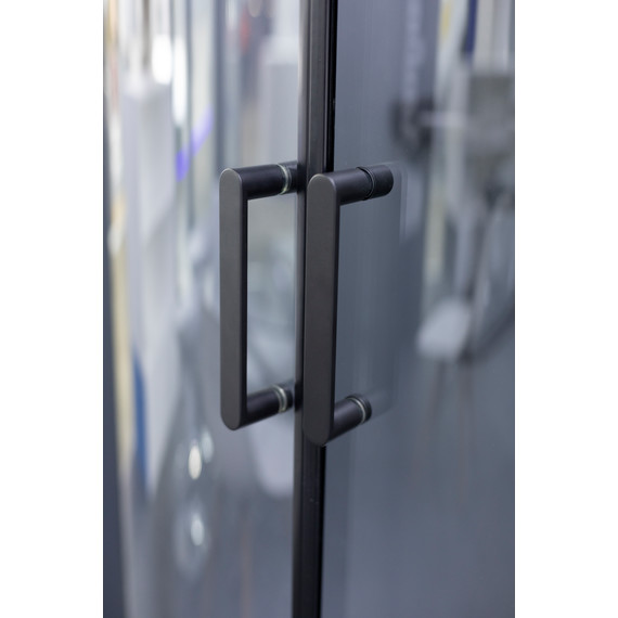 Душевое ограждение Niagara Nova 100x100 см 681408111BLACK, чёрный/прозрачное фото 7