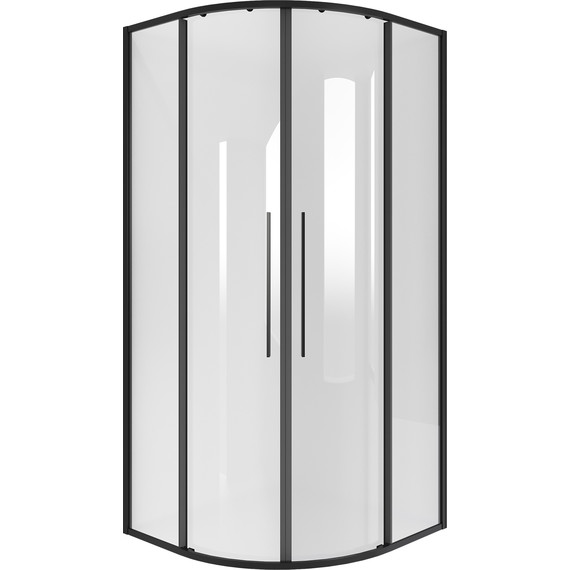 Душевое ограждение Niagara Nova 100x100 см NG-6827-34BLACK, чёрный матовый/прозрачное фото 2