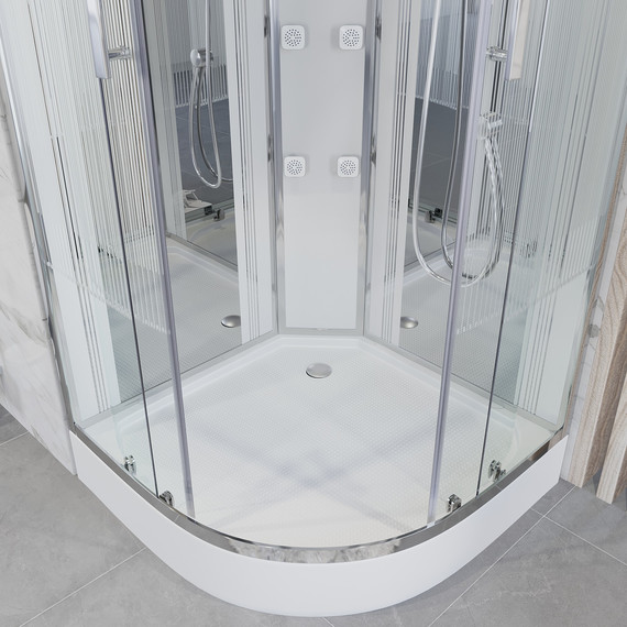 Гидробокс Niagara 100x100 см 7020164, хром/матовое фото 7