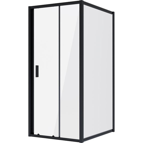 Душевое ограждение Niagara Nova 80x90 см NG-82-8AB-A90B, чёрный/прозрачное фото 2