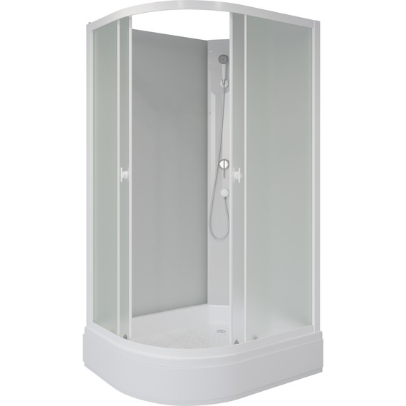 Душевая кабина Niagara 100x70 см P100/70/26R/MT/BK, белый/матовое фото 2