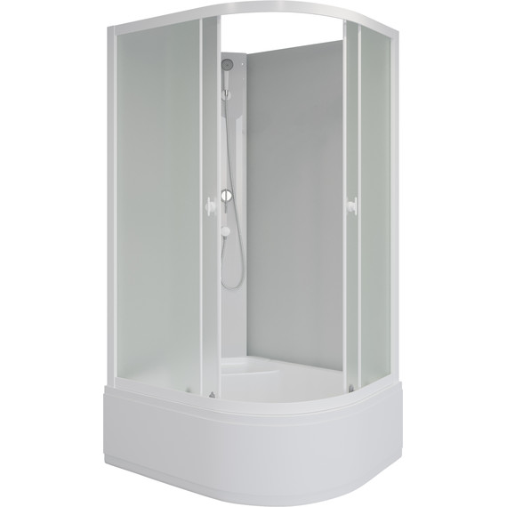 Душевая кабина Niagara 100x80 см P100/80/40L/MT/BK, белый/матовое фото 2