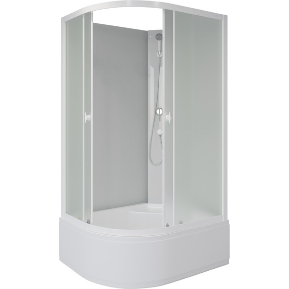 Душевая кабина Niagara 100x80 см P100/80/40R/MT/BK, белый/матовое фото 2