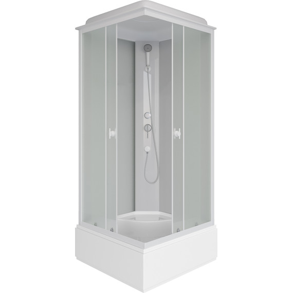 Душевая кабина Niagara 100x100 см P100/26Q/MT, белый/матовое фото 2