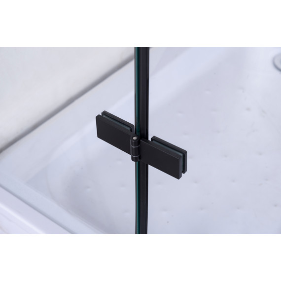 Душевое ограждение Niagara Nova 90x90 см 681308111BLACK, чёрный/прозрачное фото 3