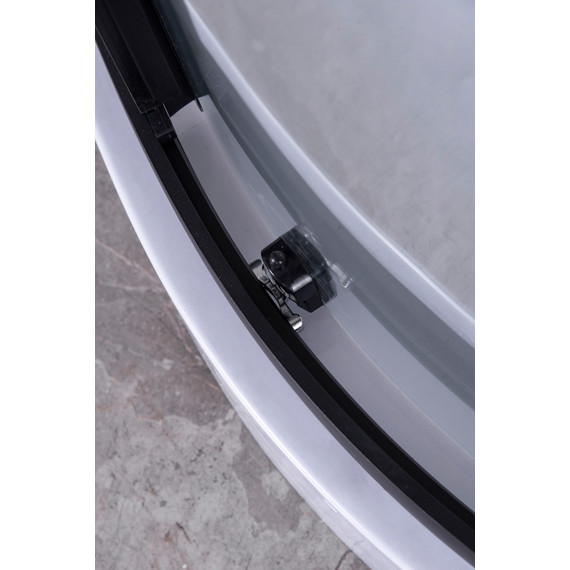 Душевое ограждение Niagara Nova 90x90 см 68060811BLACK, чёрный/прозрачное фото 3