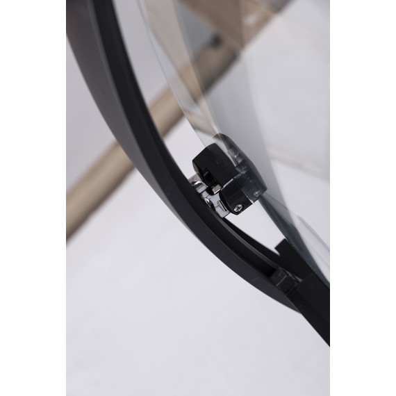 Душевое ограждение Niagara Nova 120x80 см 682108111BLACK, чёрный/прозрачное фото 4