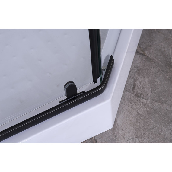 Душевое ограждение Niagara Nova 90x90 см 68050811BLACK, чёрный/прозрачное фото 5