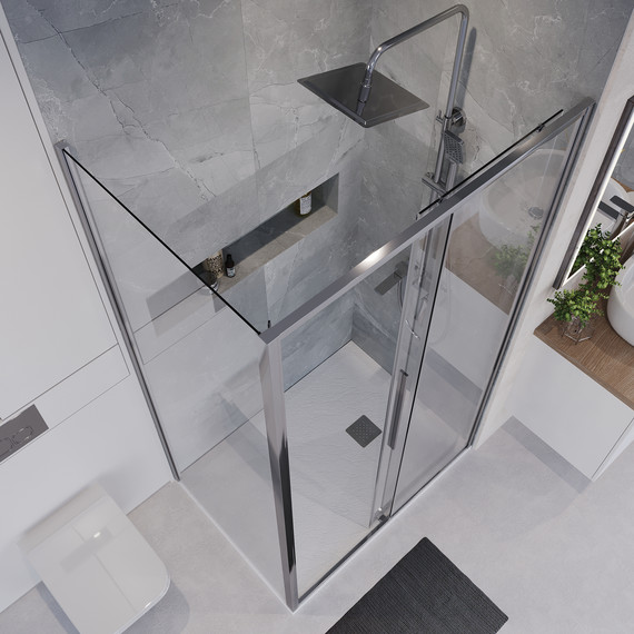 Душевое ограждение Niagara Nova 120x90 см NG-64-12A-A90-34, хром/прозрачное фото 5