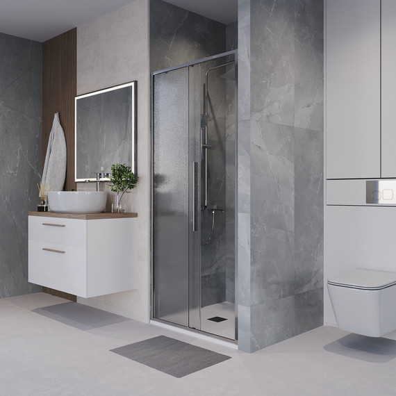 Душевая дверь Niagara Nova 90 см NG-65-9CH, хром/шиншилла - 5 Душевая дверь Niagara Nova 90 см NG-65-9CH, хром/шиншилла фото 5