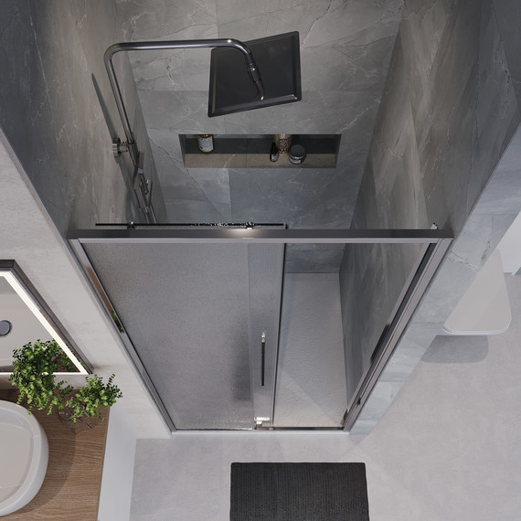 Душевая дверь Niagara Nova 90 см NG-65-9CH, хром/шиншилла - 6 Душевая дверь Niagara Nova 90 см NG-65-9CH, хром/шиншилла фото 6