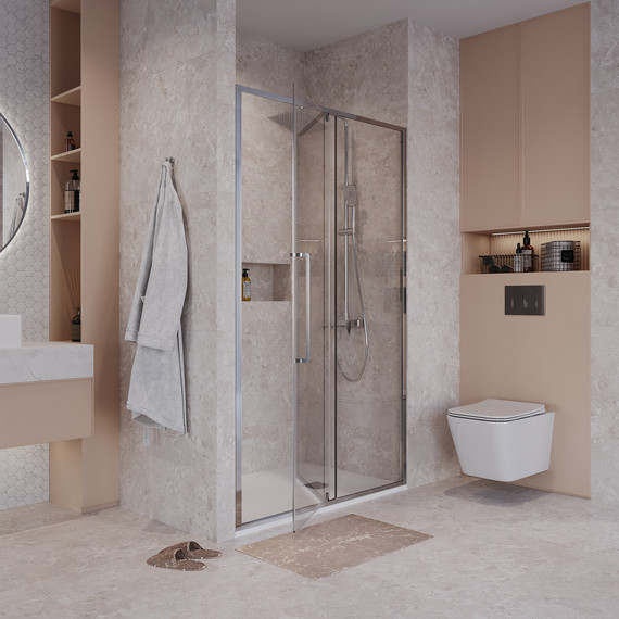 Душевая дверь Niagara Nova 110 см NG-66-11A, хром/прозрачное - 4 Душевая дверь Niagara Nova 110 см NG-66-11A, хром/прозрачное фото 4