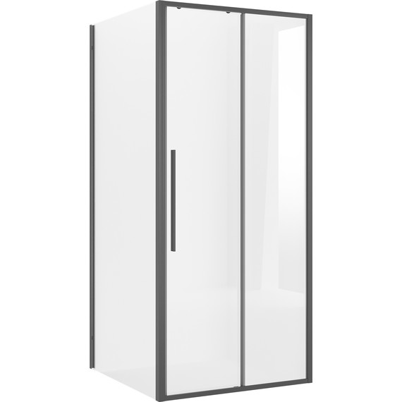 Душевое ограждение Niagara Nova 100x80 см NG-84-10AB-A80B-34, чёрный матовый/прозрачное - 2 Душевое ограждение Niagara Nova 100x80 см NG-84-10AB-A80B-34, чёрный матовый/прозрачное фото 2