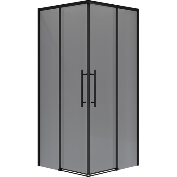 Душевое ограждение Niagara Nova 90x90 см NG-2829-34BLACK, чёрный матовый/тонированное фото 2