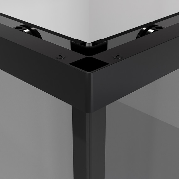 Душевое ограждение Niagara Nova 80x80 см NG-2828-34BLACK, чёрный матовый/тонированное фото 8