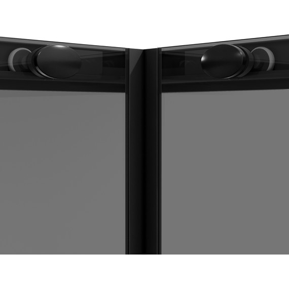 Душевое ограждение Niagara Nova 80x80 см NG-2828-34BLACK, чёрный матовый/тонированное фото 9