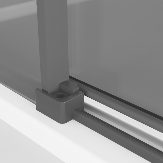 Душевое ограждение Niagara Nova 80x80 см NG-2828-34BLACK, чёрный матовый/тонированное фото 11