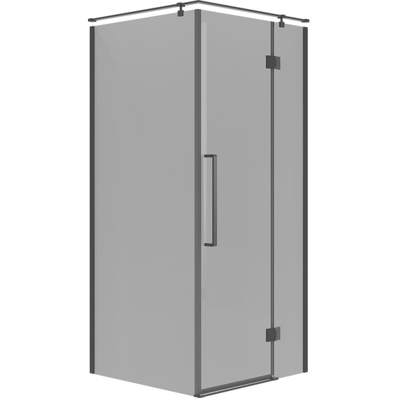 Душевое ограждение Niagara Nova 100x100 см NG-2832-34BLACK, чёрный матовый/тонированное фото 2