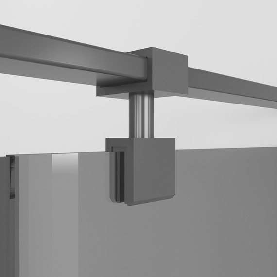 Душевое ограждение Niagara Nova 90x90 см NG-2831-34BLACK, чёрный матовый/тонированное фото 12