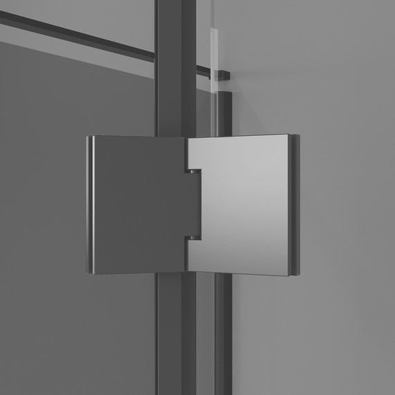 Душевое ограждение Niagara Nova 100x100 см NG-2832-34BLACK, чёрный матовый/тонированное фото 11