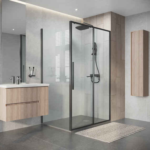 Душевое ограждение Niagara Nova 120x80 см NG-34-12AGR-A80GR-34, графит матовый/прозрачное - 5 Душевое ограждение Niagara Nova 120x80 см NG-34-12AGR-A80GR-34, графит матовый/прозрачное фото 5