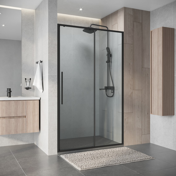 Душевая дверь Niagara Nova 120 см NG-34-12AGR, графит матовый/прозрачное фото 