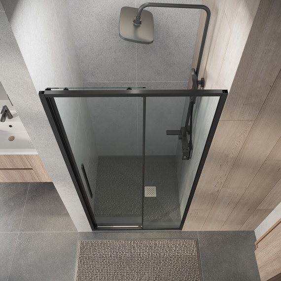 Душевая дверь Niagara Nova 90 см NG-34-9AGR, графит матовый/прозрачное фото 6