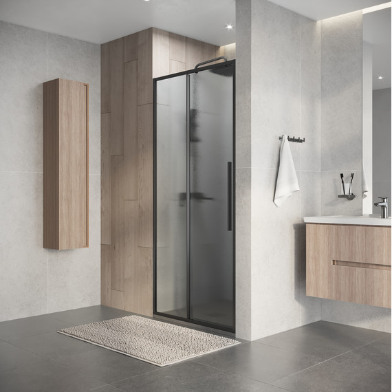 Душевая дверь Niagara Nova 100 см NG-34-L10CHGR, графит матовый/шиншилла - 5 Душевая дверь Niagara Nova 100 см NG-34-L10CHGR, графит матовый/шиншилла фото 5