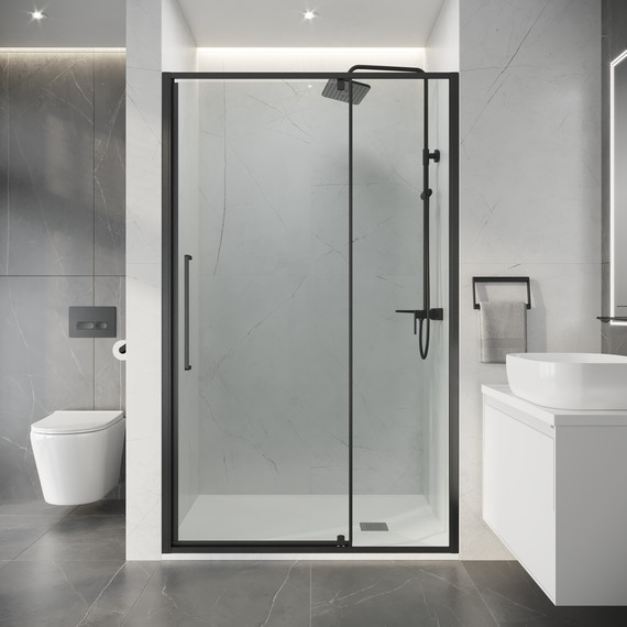 Душевая дверь Niagara Nova 110 см NG-35-11AGR, графит матовый/прозрачное - 4 Душевая дверь Niagara Nova 110 см NG-35-11AGR, графит матовый/прозрачное фото 4