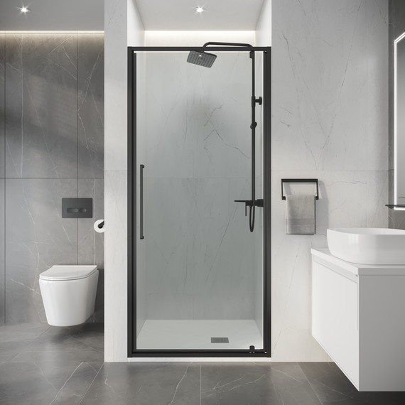 Душевая дверь Niagara Nova 90 см NG-35-9AGR, графит матовый/прозрачное - 4 Душевая дверь Niagara Nova 90 см NG-35-9AGR, графит матовый/прозрачное фото 4