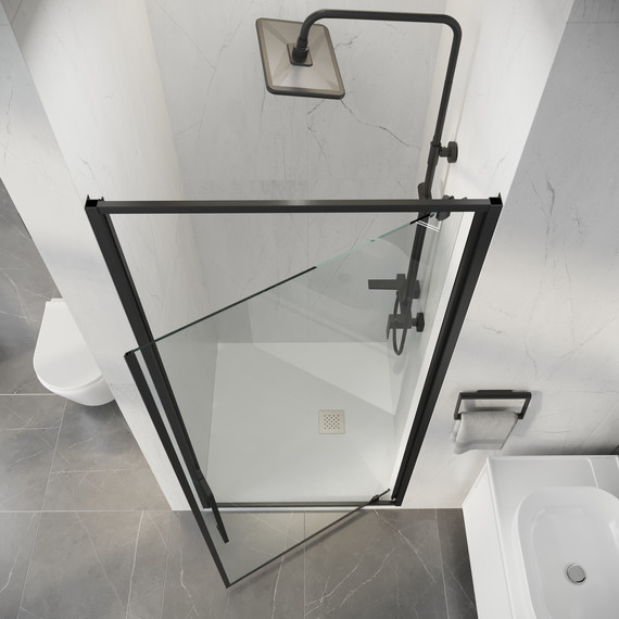 Душевая дверь Niagara Nova 100 см NG-35-10AGR, графит матовый/прозрачное фото 6