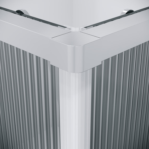 Душевое ограждение Niagara Nova 90x90 см NG-4623-34, хром/матовое/рифленое фото 9