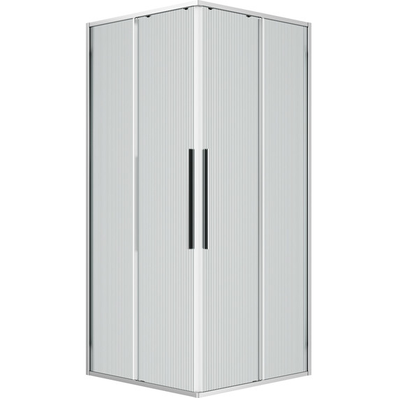 Душевое ограждение Niagara Nova 100x100 см NG-4624-34, хром/матовое/рифленое - 2 Душевое ограждение Niagara Nova 100x100 см NG-4624-34, хром/матовое/рифленое фото 2