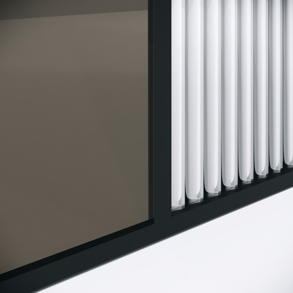 Душевая перегородка Niagara Nova 90 см NG-481-90FBLACK, чёрный матовый/матовое/тонированное фото 6