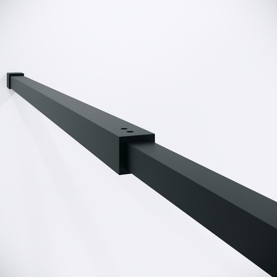 Душевая перегородка Niagara Nova 120 см NG-481-12FBLACK, чёрный матовый/матовое/тонированное фото 7