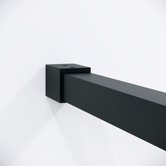 Душевая перегородка Niagara Nova 90 см NG-481-90FBLACK, чёрный матовый/матовое/тонированное фото 8