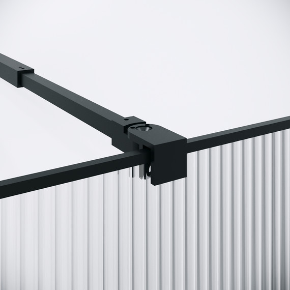 Душевая перегородка Niagara Nova 120 см NG-481-12FBLACK, чёрный матовый/матовое/тонированное фото 9