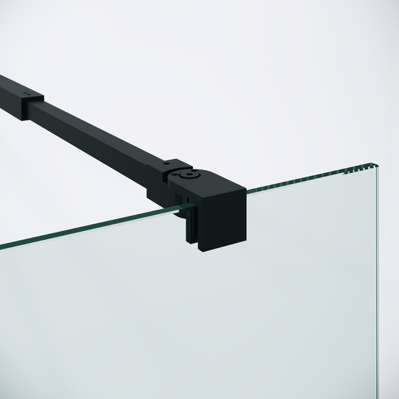 Душевая перегородка Niagara Nova 100 см NG-582-10BLACK, чёрный матовый/матовое фото 9