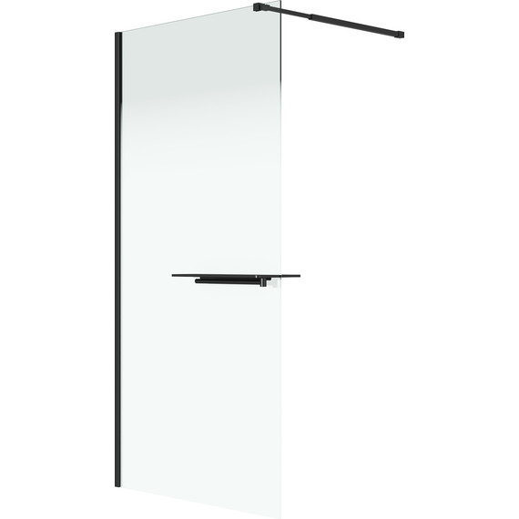 Душевая перегородка Niagara Nova 100 см NG-582-10BLACK, чёрный матовый/матовое фото 2