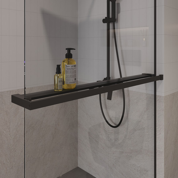 Душевая перегородка Niagara Nova 100 см NG-670-10ВLACK, чёрный матовый/прозрачное фото 8