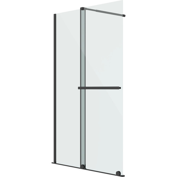 Душевая перегородка Niagara Nova 120 см NG-671-12BLACK, чёрный матовый/прозрачное фото 2