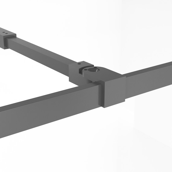 Душевая перегородка Niagara Nova 90 см NG-686-90BLACK, чёрный матовый/прозрачное фото 6