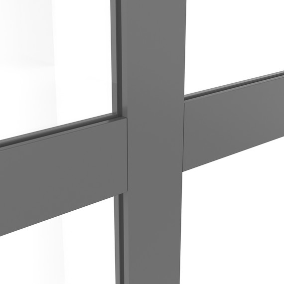 Душевая перегородка Niagara Nova 90 см NG-686-90BLACK, чёрный матовый/прозрачное фото 10