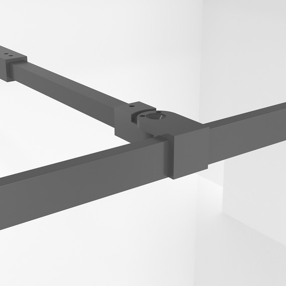 Душевая перегородка Niagara Nova 90 см NG-688-90BLACK, чёрный матовый/прозрачное фото 6