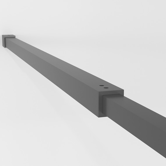 Душевая перегородка Niagara Nova 90 см NG-688-90BLACK, чёрный матовый/прозрачное фото 7