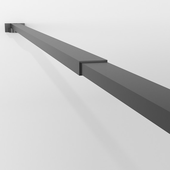 Душевая перегородка Niagara Nova 90 см NG-689-90TBLACK, чёрный матовый/тонированное фото 7