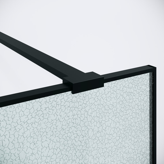 Душевая перегородка Niagara Nova 90 см NG-781-90BLACK, чёрный матовый/матовое фото 9