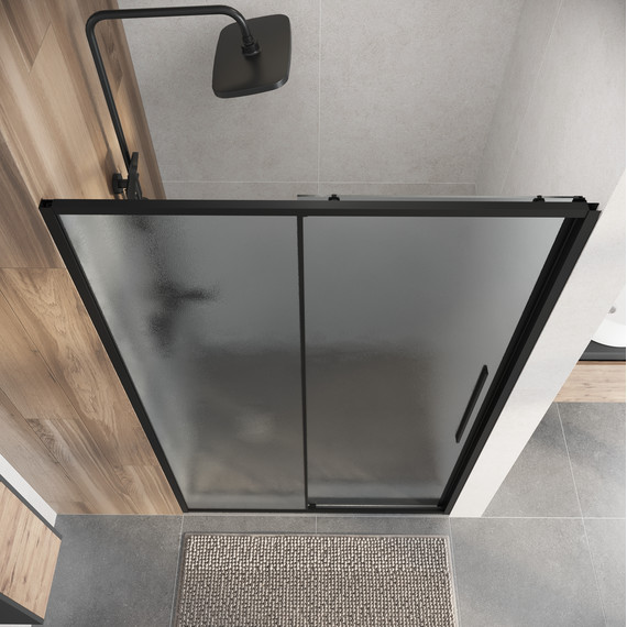 Душевая дверь Niagara Nova 120 см NG-84-L12CHB, чёрный матовый/шиншилла - 6 Душевая дверь Niagara Nova 120 см NG-84-L12CHB, чёрный матовый/шиншилла фото 6