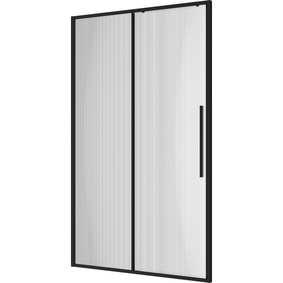 Душевая дверь Niagara Nova 110 см NG-84-L11FHB, чёрный матовый/матовое/рифленое - 2 Душевая дверь Niagara Nova 110 см NG-84-L11FHB, чёрный матовый/матовое/рифленое фото 2