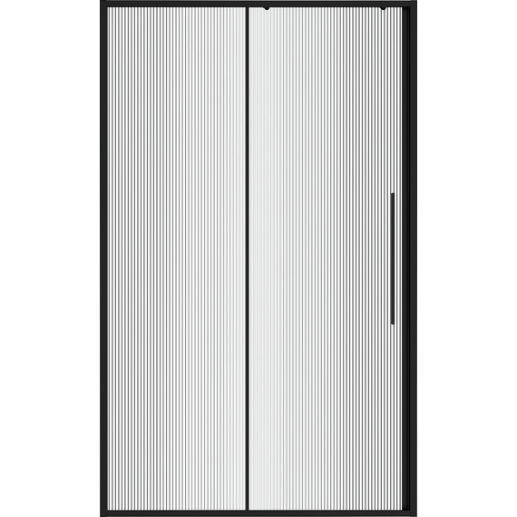 Душевая дверь Niagara Nova 120 см NG-84-L12FHB, чёрный матовый/матовое/рифленое - 3 Душевая дверь Niagara Nova 120 см NG-84-L12FHB, чёрный матовый/матовое/рифленое фото 3